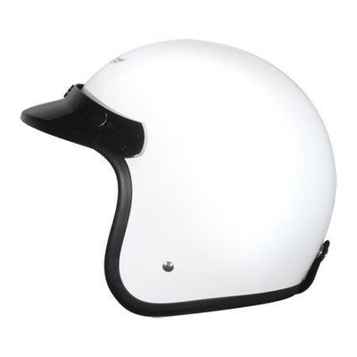 《小齊安全帽》ZEUS 瑞獅 ZS 382B 素色 白色 單一尺寸 騎士帽 復古帽 半罩安全帽