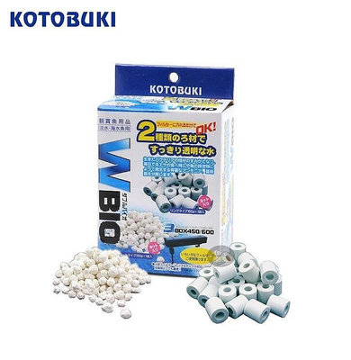 【樂魚寶】日本 KOTOBUKI W-Bio生化濾材 魚缸濾材培菌 陶瓷環 外掛過濾器 上部過濾器 (1盒)