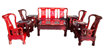 【宏品二手家具館】台中全新中古傢俱電器拍賣 RW6014*紅木10件沙發組*茶几 餐桌椅 桌椅 冰箱 洗衣機 冷氣 櫥櫃