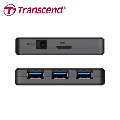 【公司貨】Transcend 創見 極速 USB 3.0 4埠 HUB 集線器 (TS-HUB3K)