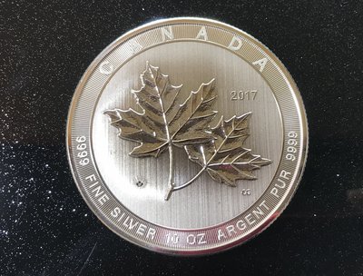 加拿大皇家鑄幣局 2017年 巨楓10盎司銀幣