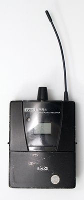 使用過 AKG IVM SPR4  立體聲無線麥克風接收器 腰掛包 790.100-805.900MHz 功能正常