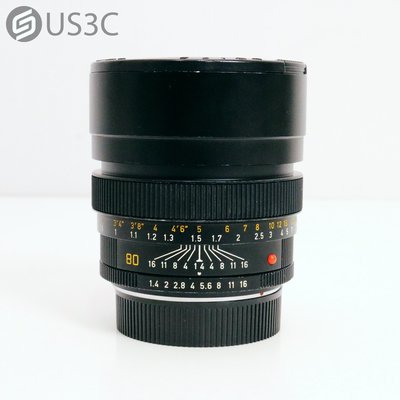 【US3C-青海店】徠卡 Leica Summilux-R 80mm F1.4 E67 金屬材質 定焦大光圈 二手鏡頭