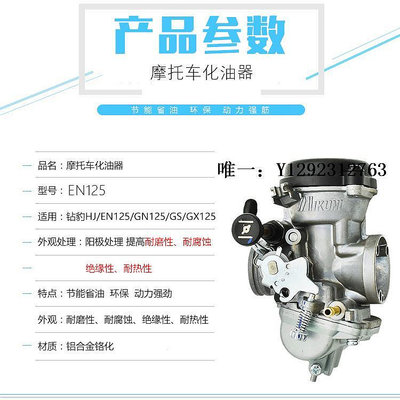 化油器適用于銳爽EN125-A/2A/3A鈴木王GS鉆豹HJ125K-2GX125摩托車化油器汽油機