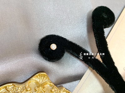 台南店 遠麗全新二手名牌館~V0145 Tiffany 750玫瑰金單鑽單支耳針式耳環