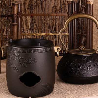銅環銅扣日本銅爐座鑄鐵風爐生鐵炭爐茶壺爐鑄鐵爐壺專規格不同價格不一樣