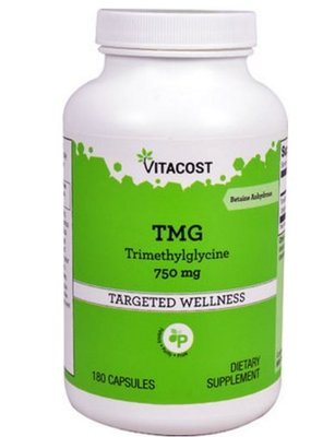 美國原裝Vitacost 甜菜鹼TMG(三甲基甘氨酸)750mg180粒