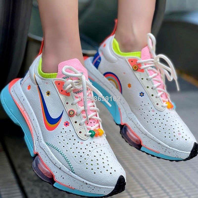 Nike Air Zoom Type 米白彩虹小花 串珠 運動百搭慢跑鞋DJ5064-144女鞋公司級