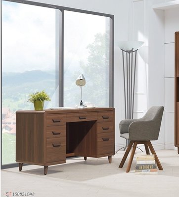 【龍來傢俱 】16B6322-1北歐4尺書桌~以最簡單而清新的線條，免裝潢的設計風格