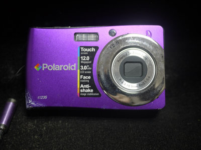 【阿輝の古物】數位相機_Polaroid t1235_未測試_附電池_#D17