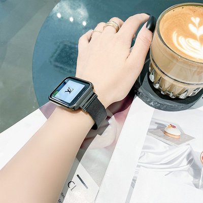 適用紅米手錶2錶帶watch小米智能手錶Redmi金屬運動替換帶高級雙卡扣小方屏創意保護殼膜小眾個性一二代通用