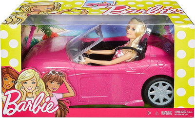 Ken &amp; Barbie #JDR55_ 芭比之夢想屋大冒險 _ 2018 芭比娃娃敞篷車套組