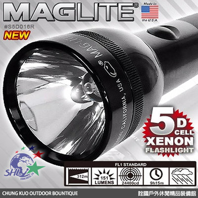詮國 -MAG LITE 美格光 5D 航鈦鋁合金氙氣燈泡手電筒 / S5D016R