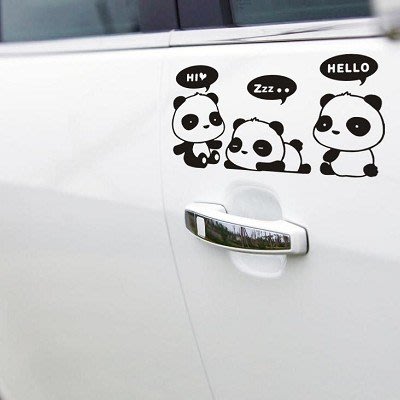 熊貓 車貼 貼紙 機車貼 重機貼 汽車貼紙 遮刮痕 搞笑 創意貼紙 個性貼 車身貼 適用 TOYOTA LEXUS