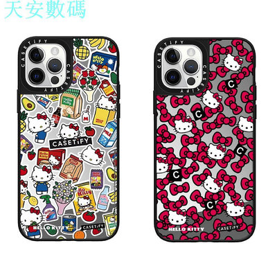 Hello Kitty 蘋果手機殼 鏡面硬殼 iPhone 15 14 13 12 11 Pro Max