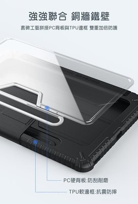 NILLKIN 悍甲 Pro iPad 皮套 SAMSUNG Galaxy Tab S8/S8 5G 平板皮套 鏡頭保護