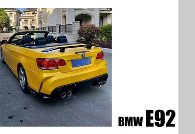 小傑車燈精品-全新 BMW 寶馬 E92 前期 改G系列 後保桿 後大包 素材