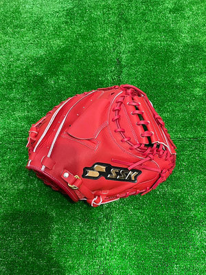 棒球世界全新SSK硬式棒球手套補手專用DWGM3423紅色特價
