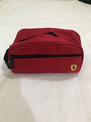 全新品 Ferrari 紅色 化妝包 手拿包