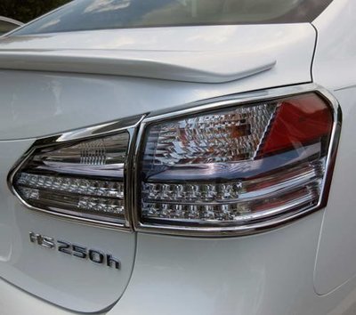 ~圓夢工廠~ Lexus HS250 HS250h 2010~on 鍍鉻車燈框 後燈框 尾燈框 鍍鉻銀燈框飾貼