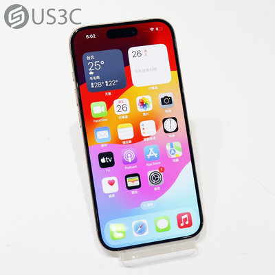 【US3C-青海店】台灣公司貨 Apple iPhone 15 Pro 256G 原色鈦金屬 6.1吋 OLED 二手5G手機 原廠保固內 UCare保固一年