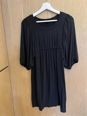 二手 Uniqlo x Double Standard Clothing 黑色泡泡袖洋裝 尺寸：M