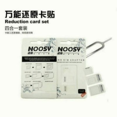 NOOSY 4合1 SIM卡轉換卡片貼，附退卡針，Nano/Micro/Standard/大卡轉小卡轉換不求人高雄可面交