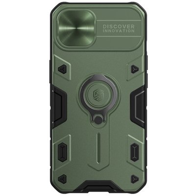 黑犀保護殼(金屬蓋款) NILLKIN 隱形支架 Apple iPhone 13 Pro 6.1吋 鏡頭滑蓋 手機殼