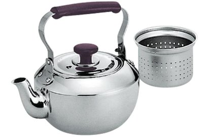 日本製 3 不銹鋼提把壺0.7L 開水壺濾網提樑壺不鏽鋼壺加熱泡茶壺煮水煮茶壺熱水壺廚具