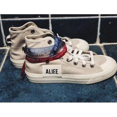 【正品】Alife x adidas originals Consortium Nizza Hi Rf 灰白潮鞋