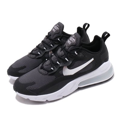 =CodE= NIKE AIR MAX 270 REACT 毛料網格氣墊慢跑鞋(黑白銀) CQ4598-071 毛呢 男