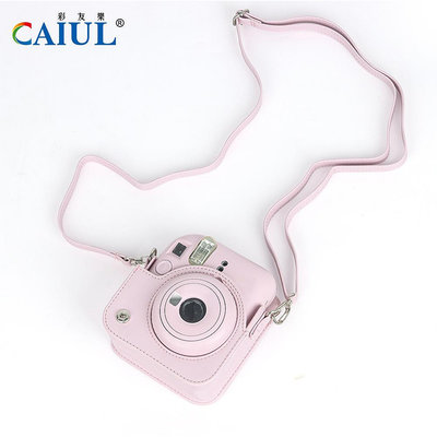 適用富士mini12純色拍立得相機包 保護套PU攝影包相機套收納包