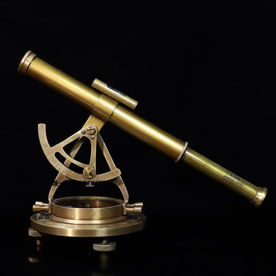 古玩古玩銅雜項古董老貨收藏回流純銅帶指南望遠鏡西洋老物件舊貨