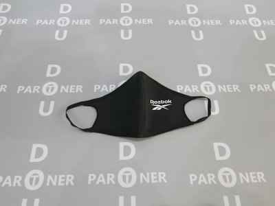 【Dou Partner】Reebok 面罩 黑色 口罩 運動 戶外口罩 3入 H18222