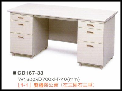 ☆ 大富精緻家具 ☆《CD167-33主管桌》OA辦公桌-主管桌-電腦桌-L型辦公桌-洽談桌-活動櫃