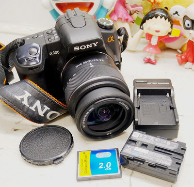 二手單眼數位相機Sony a300 +DT 18-55mm F3.5-5.6 SAM功能正常保存良好