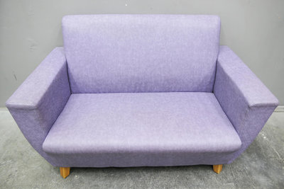 新北二手家具＃百豐悅 台北二手傢俱-二手 沙發 紫色 貓抓皮 雙人沙發 會客沙發 休閒沙發 北投二手家具 林口二手家具