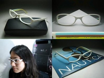 信義計劃 眼鏡 Nautica 光學眼鏡 義大利製 白色 可配 藍光 多焦 全視線 高度數 eyeglasses