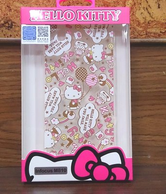 富可視 Infocus M810 Hello Kitty 復刻影像 TPU 手機殼 軟殼 三立鷗正版授權