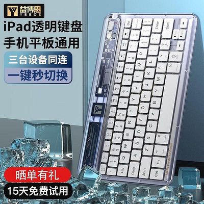 MTX旗艦店【】益博思 ipad air5鍵盤pro 鍵盤款適用於蘋果平板透明可充電辦公便攜