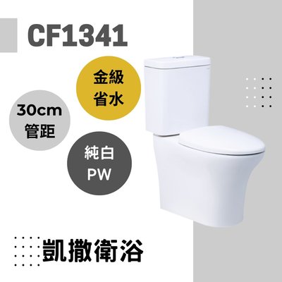 YS時尚居家生活館 凱撒二段式省水馬桶CF1341-30cm