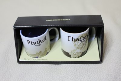 全新現貨 星巴克 STARBUCKS 泰國+普吉島 Phuket 國家+城市 馬克杯 icon 迷你 小款 對杯 組合杯