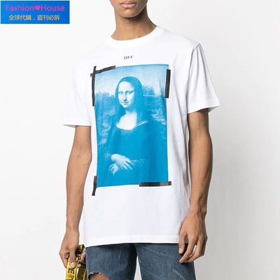 『Fashion❤House』22SS OFF WHITE Mona Lisa Arrow Print T-shirt 蒙娜麗莎 箭頭 短袖T恤 OW