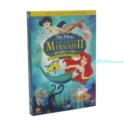 英文原版小美人魚2重返大海The Little Mermaid 1DVD英文發音字幕『振義影視』
