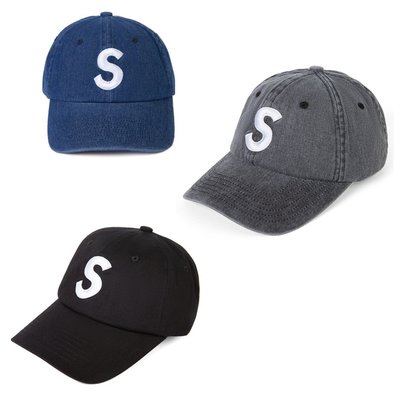 【熱賣精選】supreme 美潮原創 刺繡S Logo水洗休閑棒球帽 帽子
