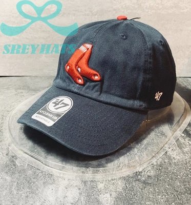 [SREY帽屋]現貨＊47 Brand CLEAN UP MLB 波士頓紅襪 襪子大LOGO 美國限定 棒球帽 老帽