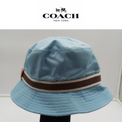 【皮老闆二店】二手真品 COACH 帽子 藍225