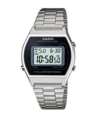 【金台鐘錶】CASIO 卡西歐 雅致電子錶，(中性錶) LED照明 防水50米 B640WD-1A