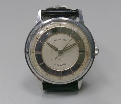 Hamilton 漢米爾頓 珍珠舵 玫瑰金機芯 4/1自動盤 腕錶