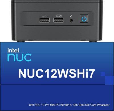 Intel NUC 12 NUC12WSHi7 Wall Street Canyon 迷你電腦 12 代 Intel Core i7-1260P,12 核心 (